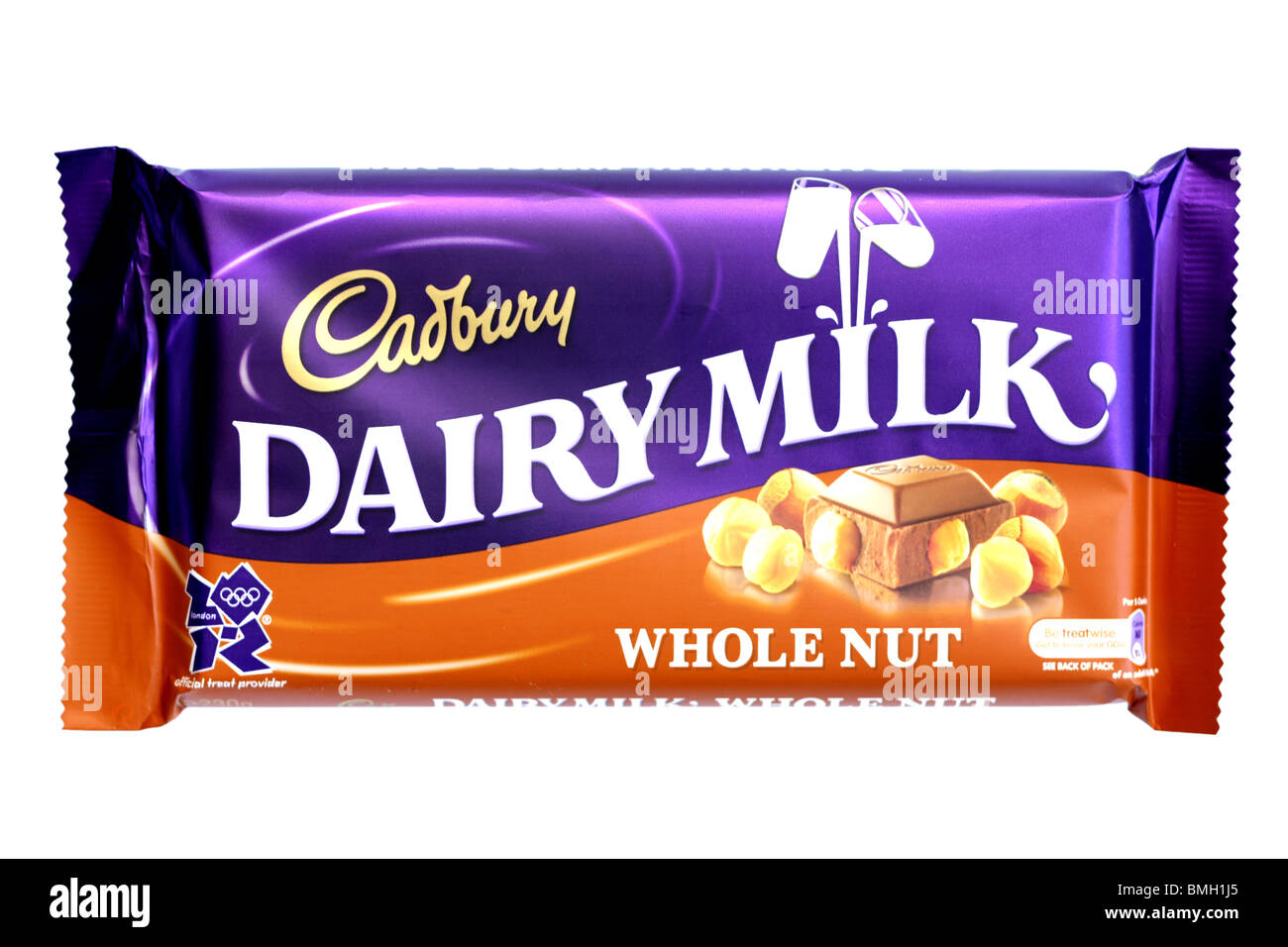 Dairy Milk Whole Nut Chocolate Bar Stock Photo Alamy