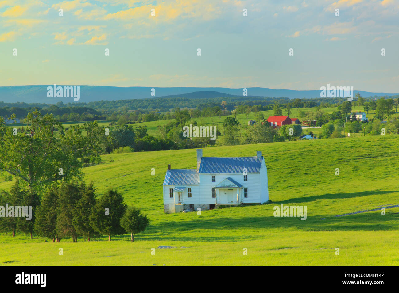 The Heater House, Cedar Creek Battlefield, Middletown, Virginia Stock