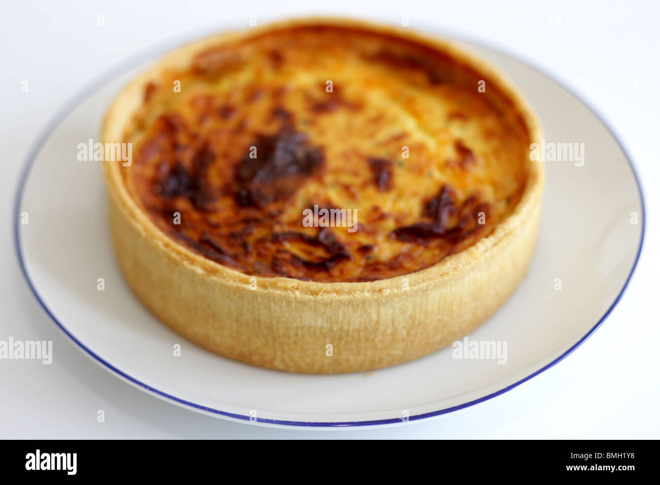 Cheese and Onion Quiche Stock Photo - Alamy