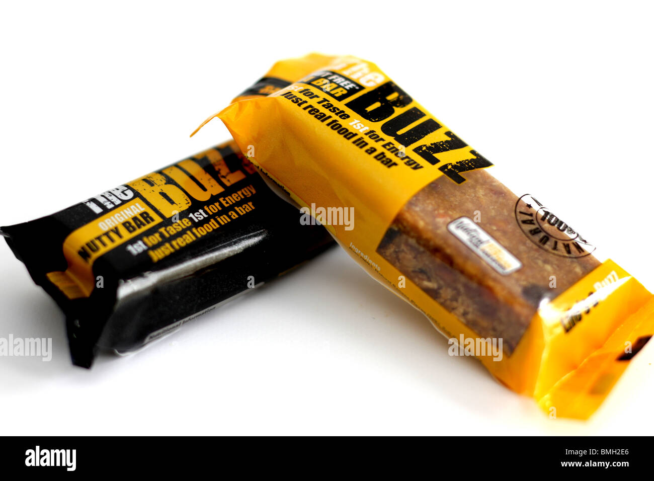 Buzz Banana and Nutty Snack Bars Stock Photo Alamy