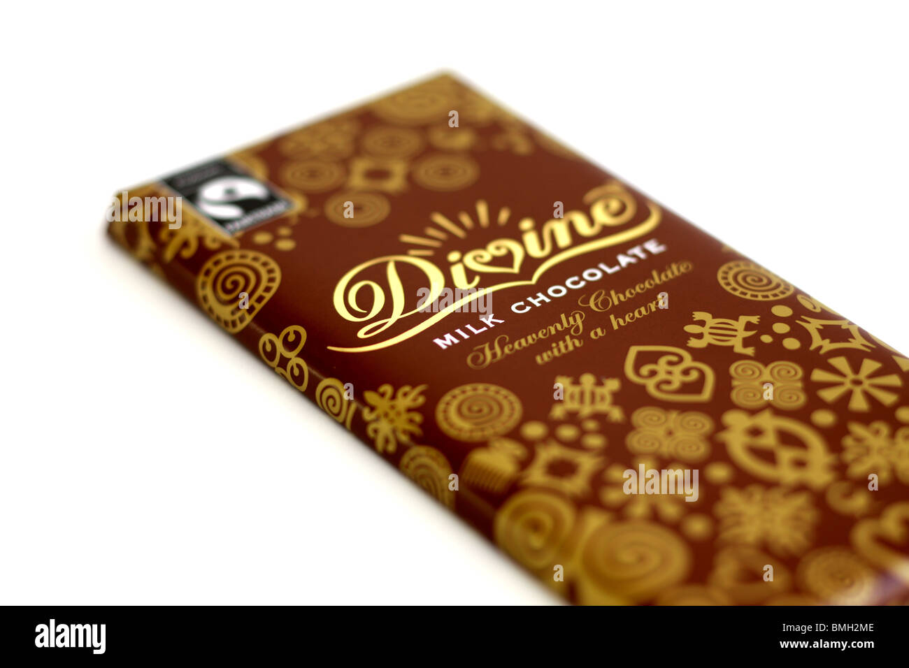 Divine Milk Chocolate Bar Stock Photo Alamy