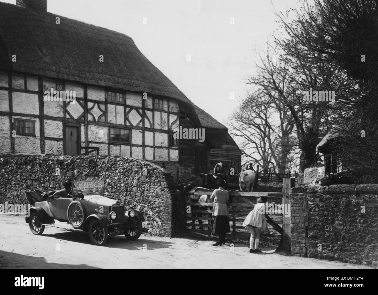 1922 11.9hp Calcott near Gulborough Stock Photo