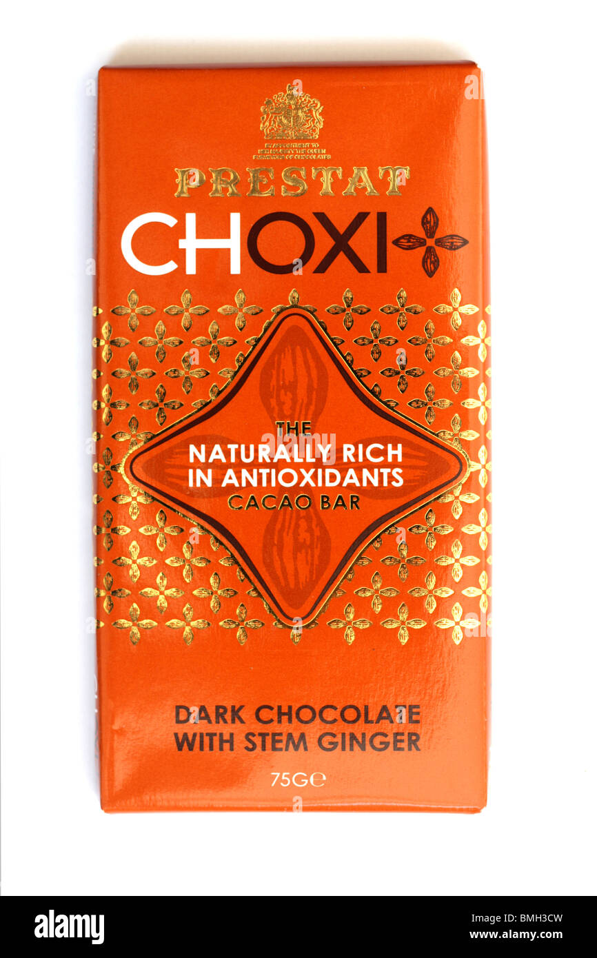 Prestat Choxi Antioxidant Dark Chocolate Bar Stock Photo Alamy