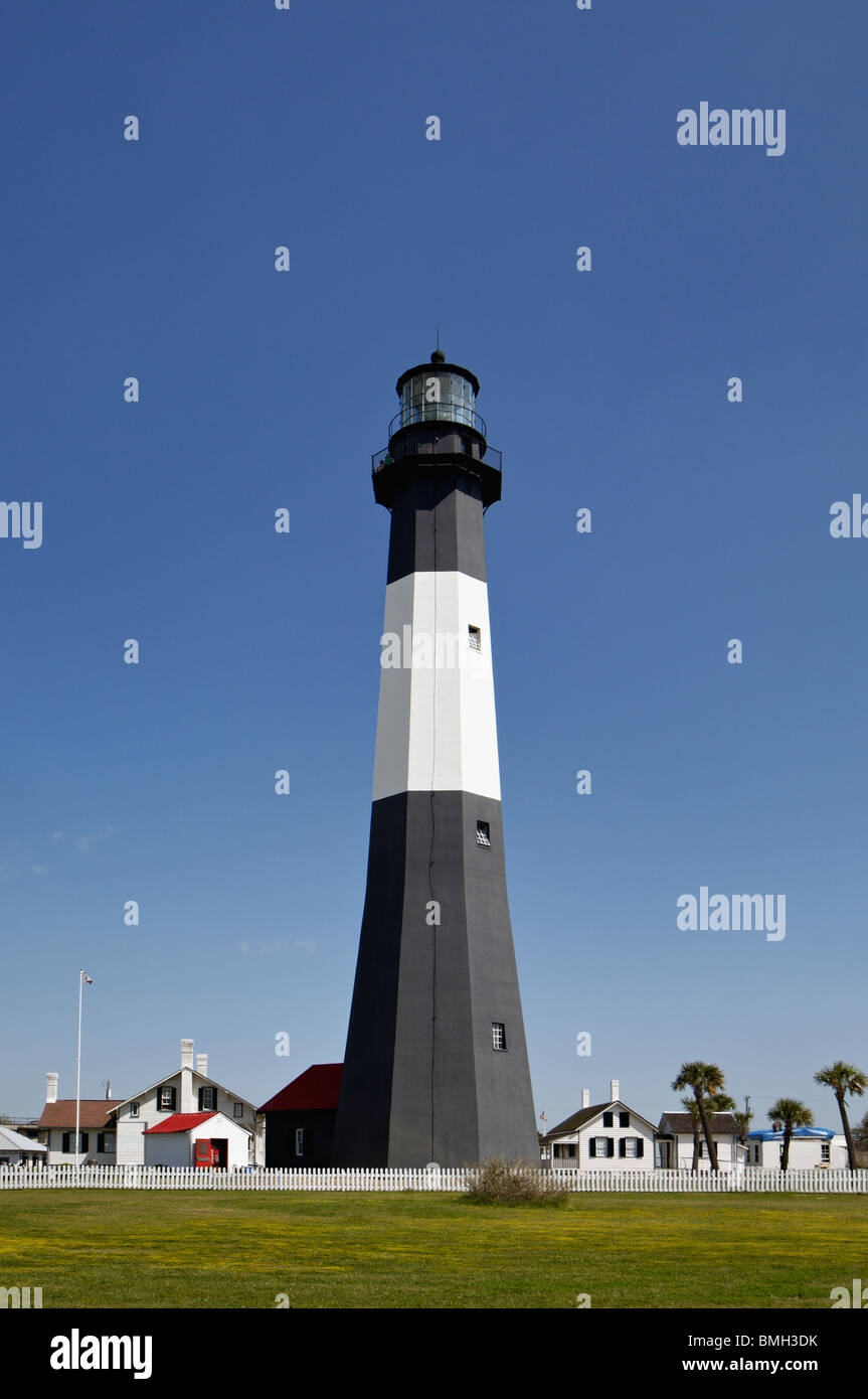 Tybee Island Lighthouse in Chatham County, Stock Photo Alamy