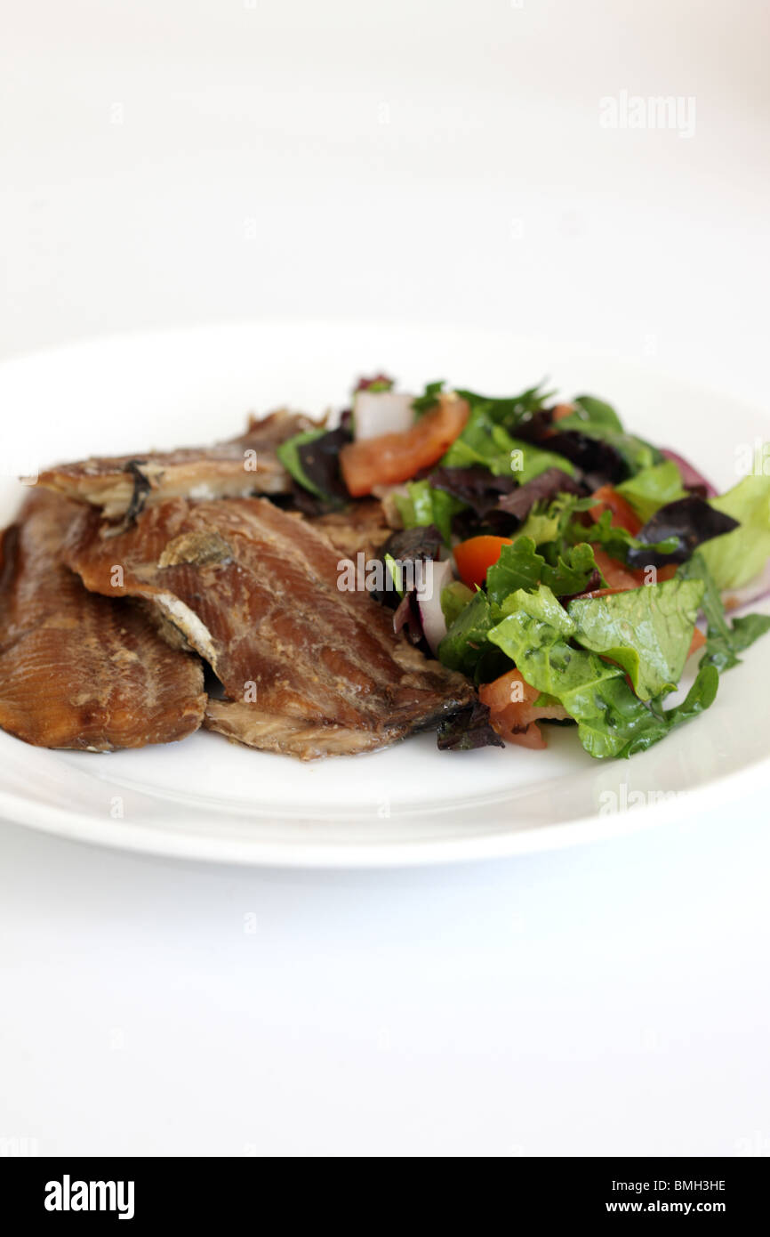 Tinned Fish and Salad Stock Photo Alamy