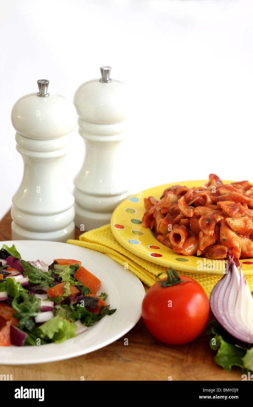 Tomato and Herb Pasta Stock Photo - Alamy