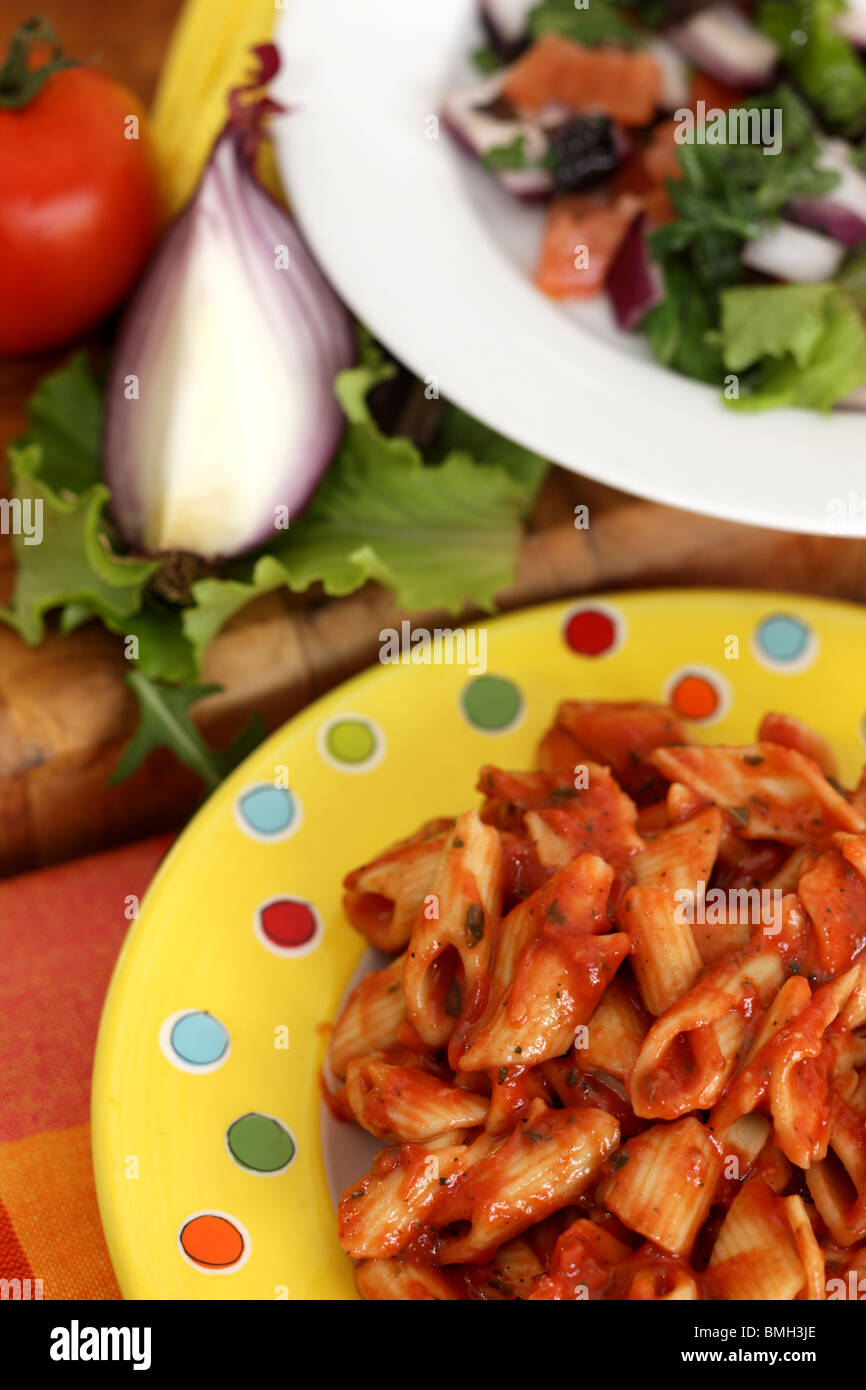 Tomato and Herb Pasta Stock Photo - Alamy