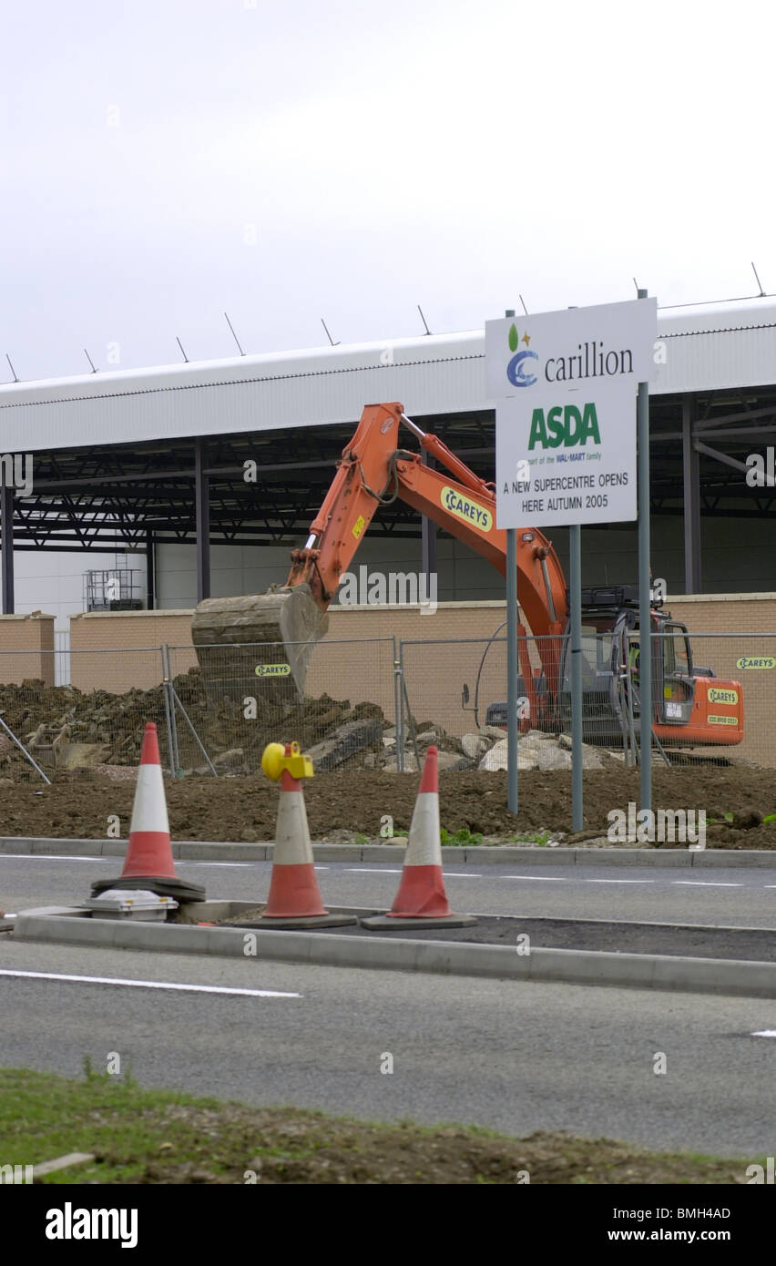 Construction of the biggest ASDA in Europe at Milton Keynes