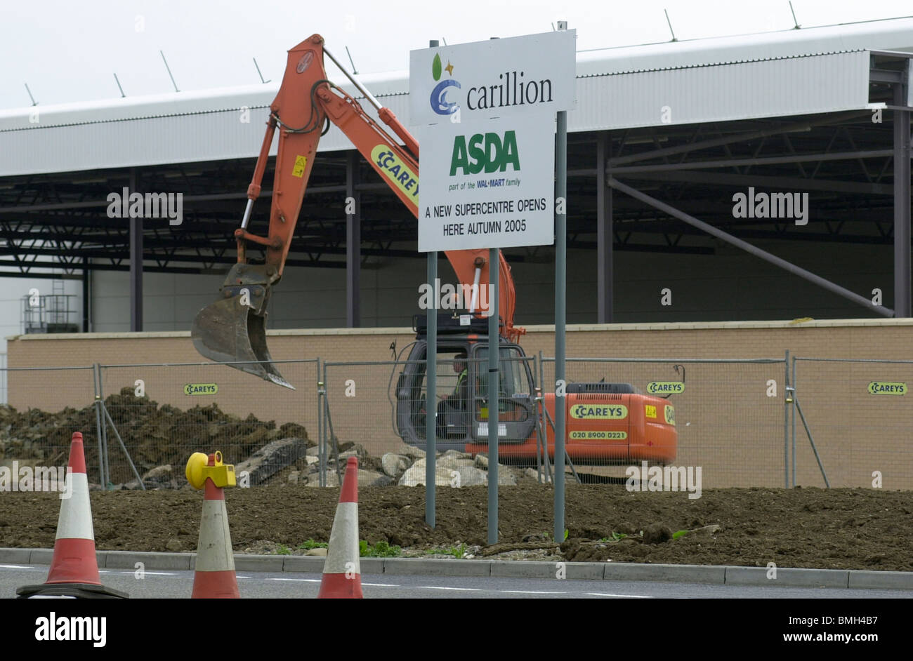 Construction of the biggest ASDA in Europe at Milton Keynes