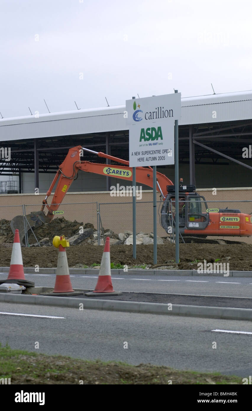 Construction of the biggest ASDA in Europe at Milton Keynes