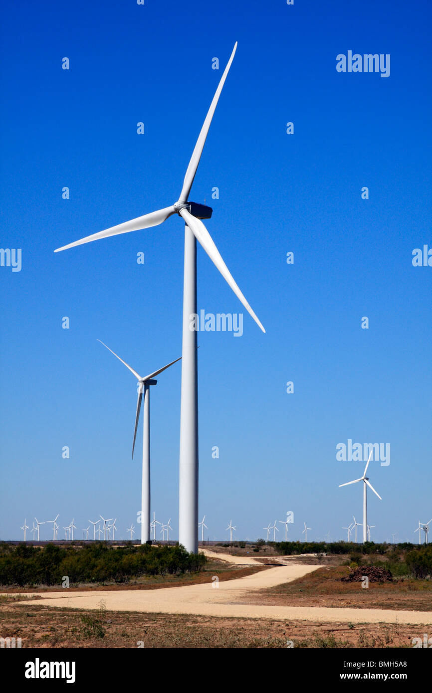 Wind farm, Texas Stock Photo Alamy