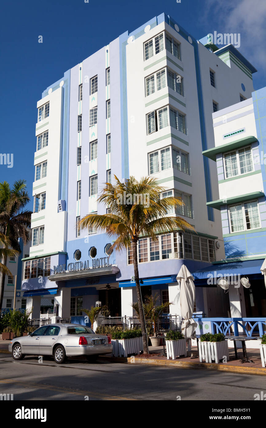 Park Central Hotel 640 Ocean Drive, Miami Beach, Florida, USA Stock Photo
