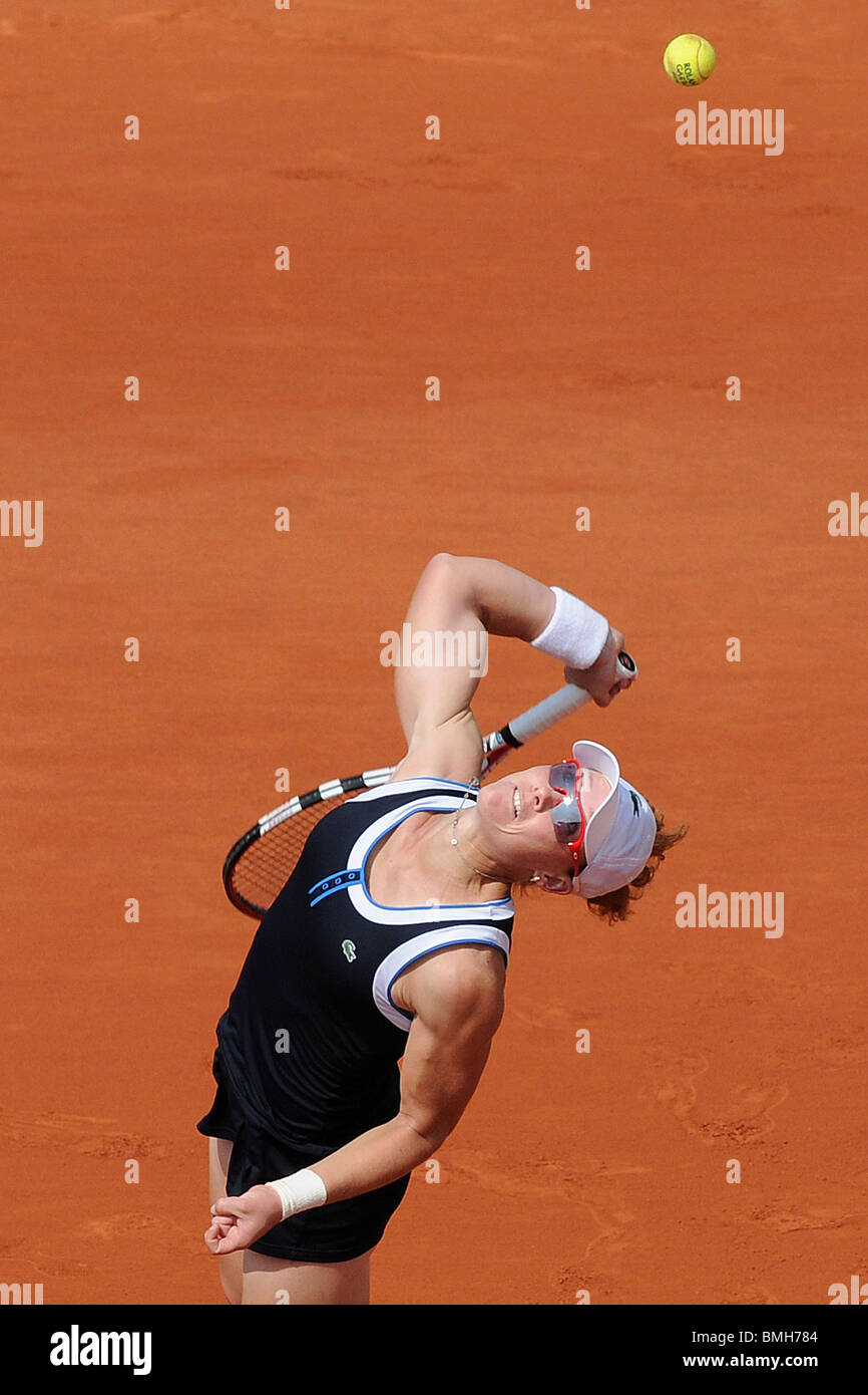 Samantha Stosur (AUS) competing at the 2010 French Open Stock Photo