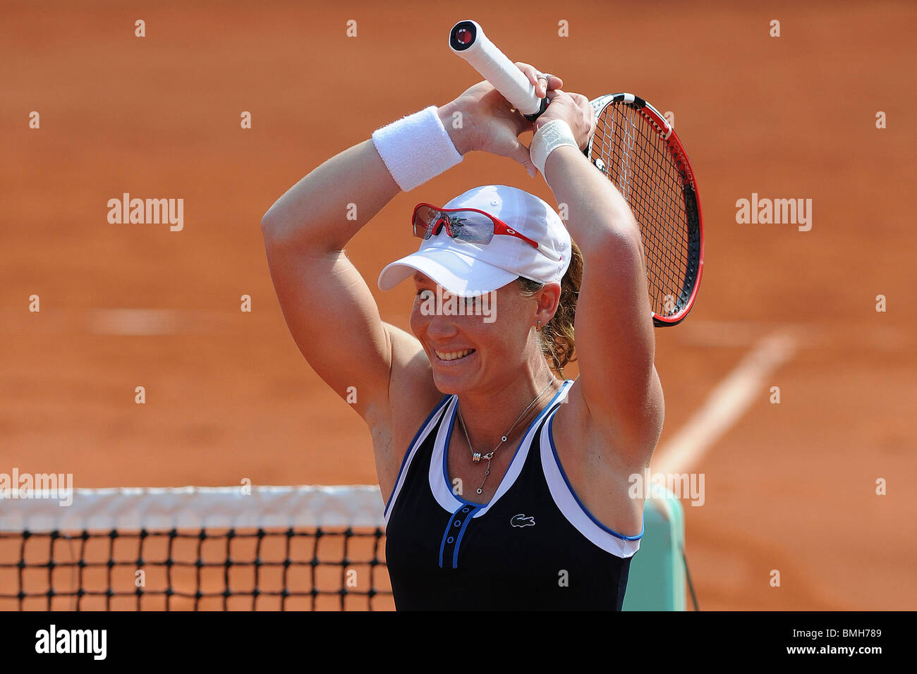 Samantha Stosur (AUS) competing at the 2010 French Open Stock Photo