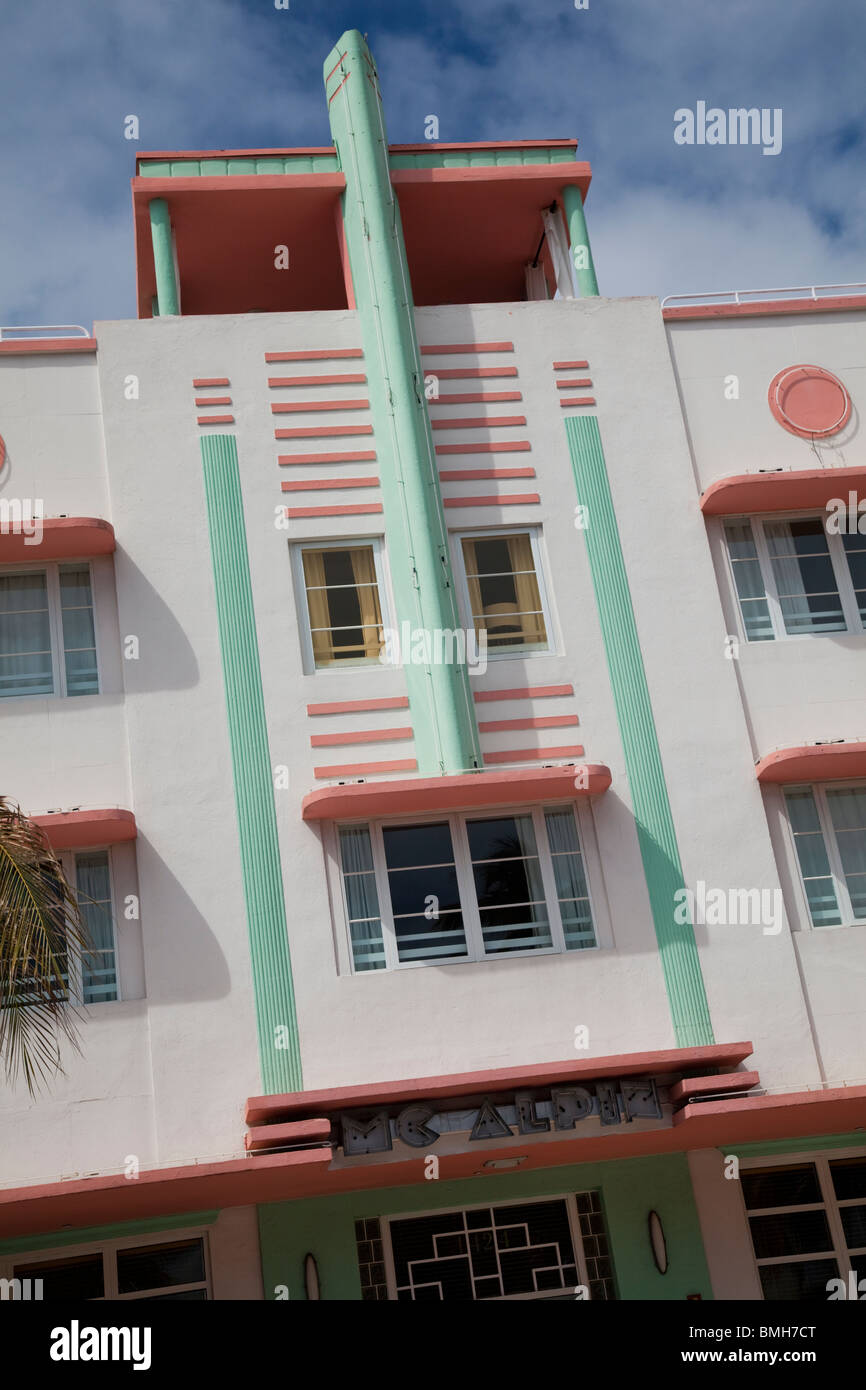 McAlpin at Hilton Grand, Ocean Drive, Miami South Beach Florida USA Stock Photo