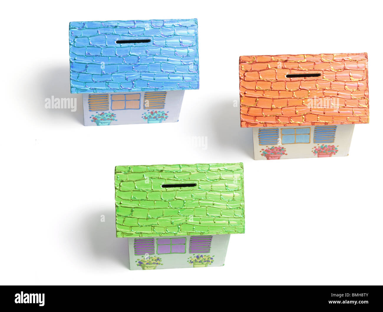 House Money Boxes Stock Photo Alamy