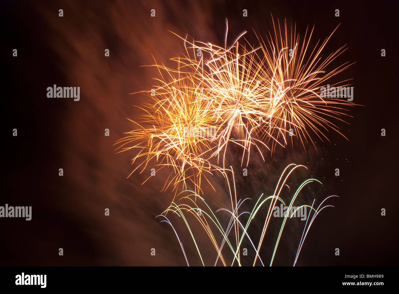 Firework Display, Ignis Brunensis, Czech Republic Stock Photo - Alamy