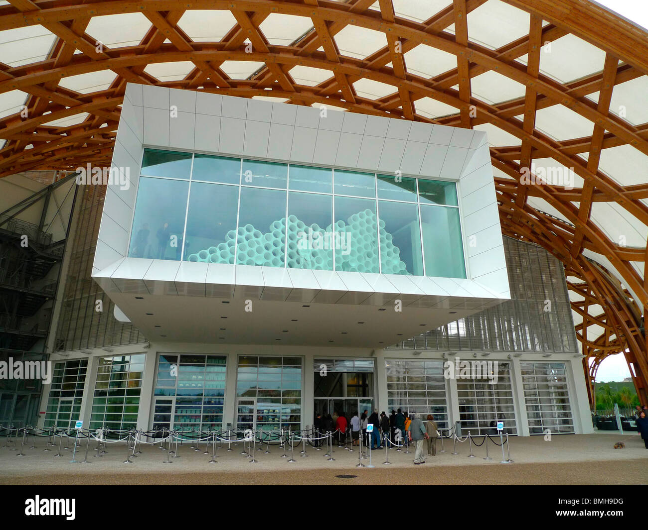 Entrance to the new Pompidou Centre art gallery in Metz France Stock Photo
