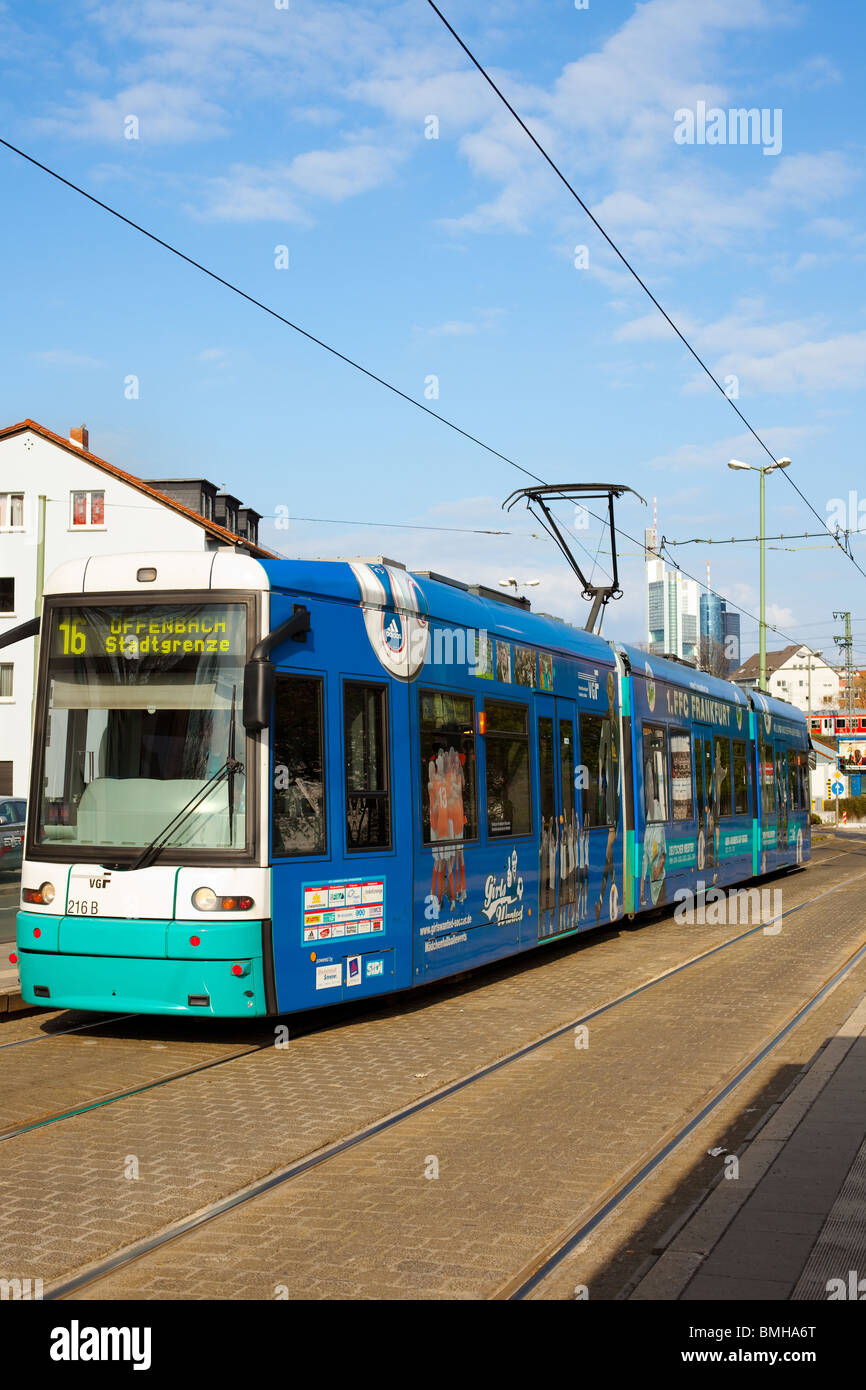 City Tram, Frankfurt, Germany Stock Photo