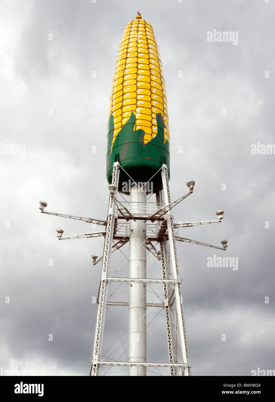 Corn Water Tower in Rochester Minnesota Stock Photo Alamy
