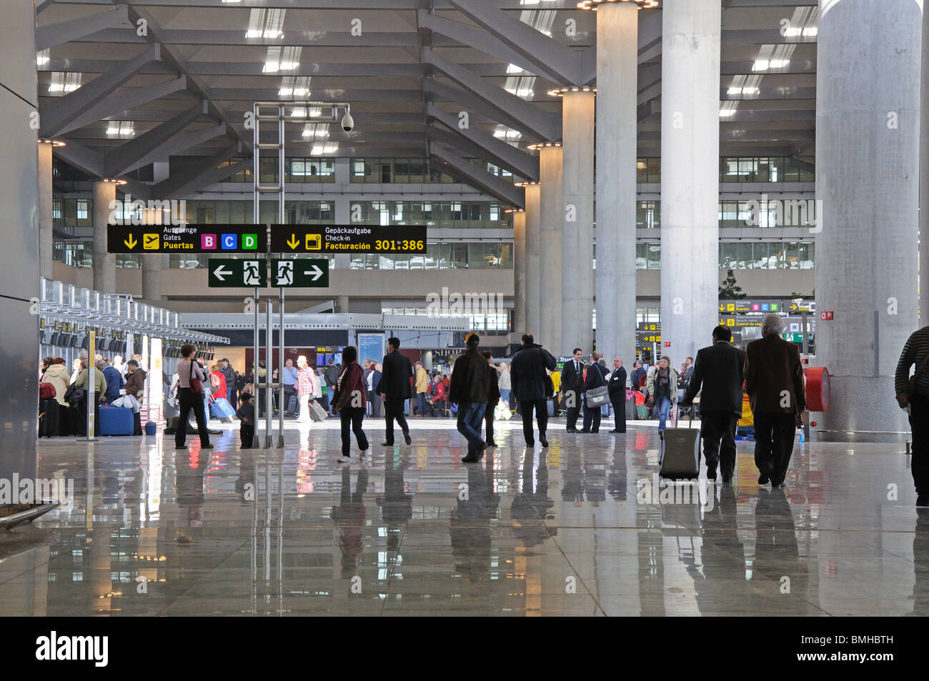 Terminal 3 checkin hall, Malaga Airport, Malaga, Costa del Sol, Malaga