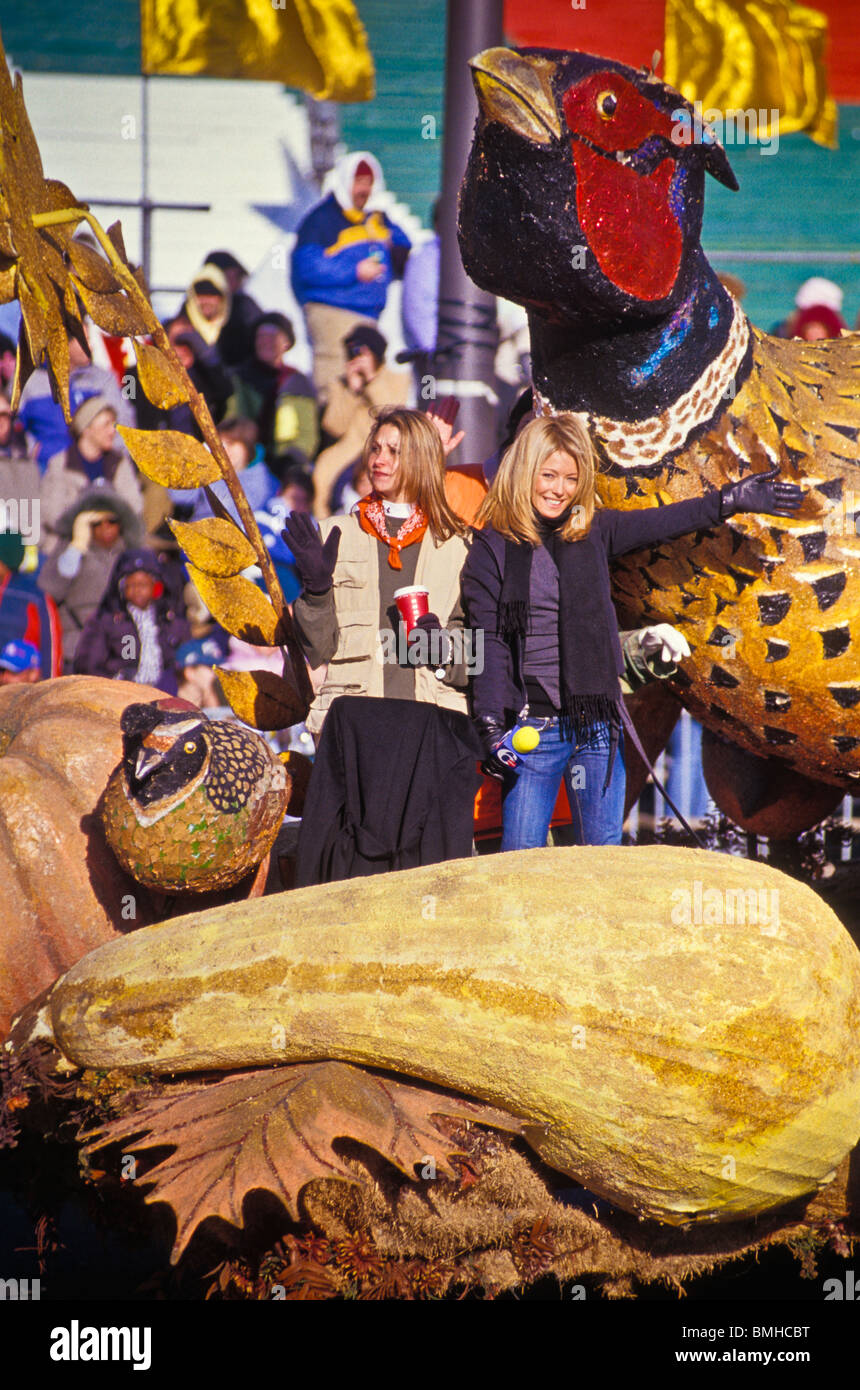 Thanksgiving day parade, Phila. PA featuring Santa and Mrs Claus