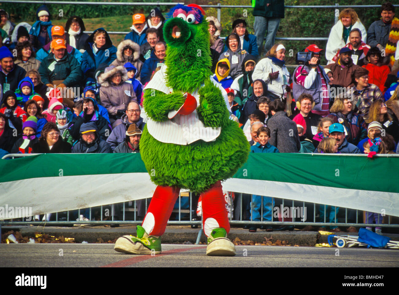 Thanksgiving day parade, Phila. PA featuring Santa and Mrs Claus