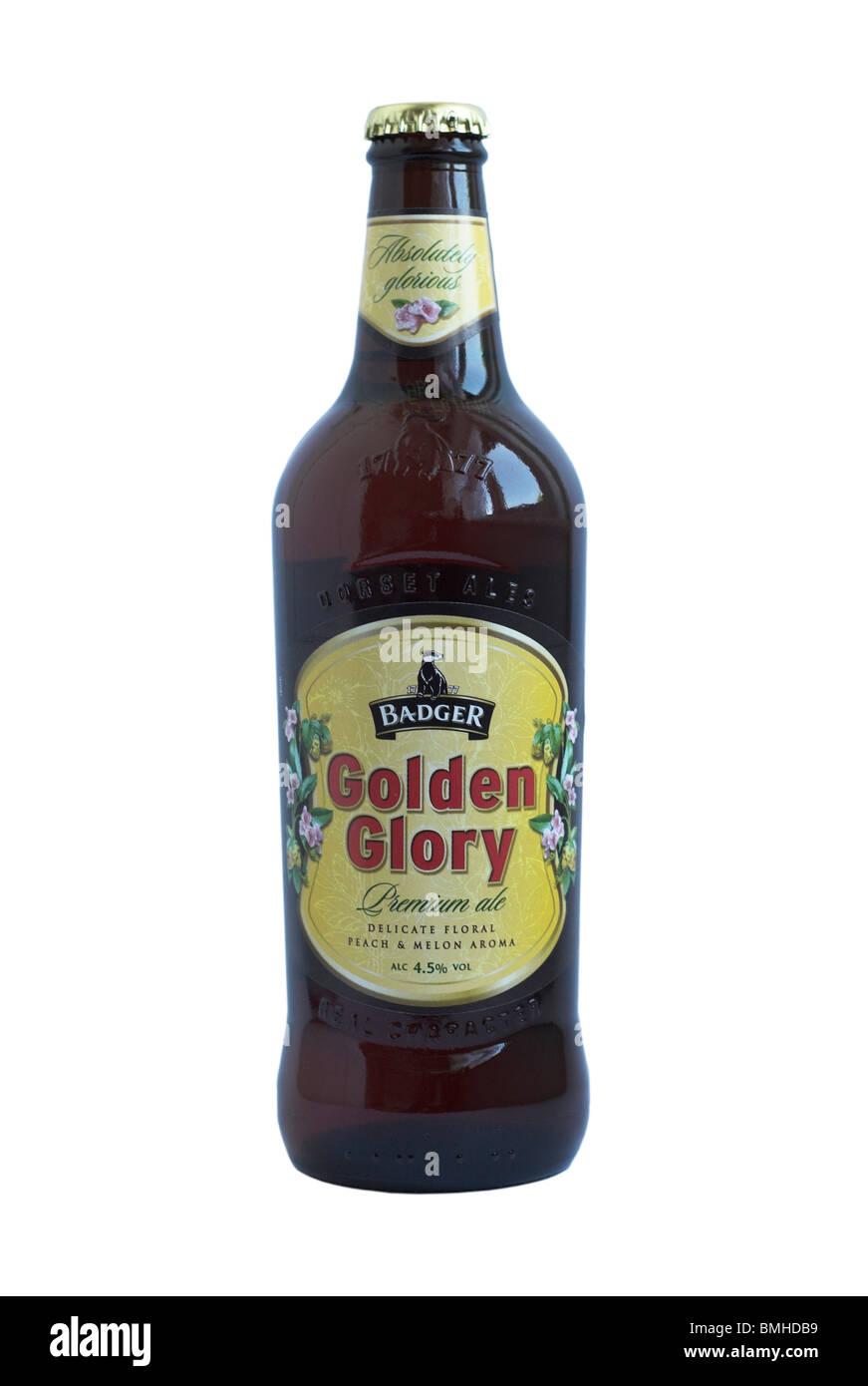 Hall & Woodhouse (Badger) Golden Glory Bottled Beer - 2010. Stock Photo