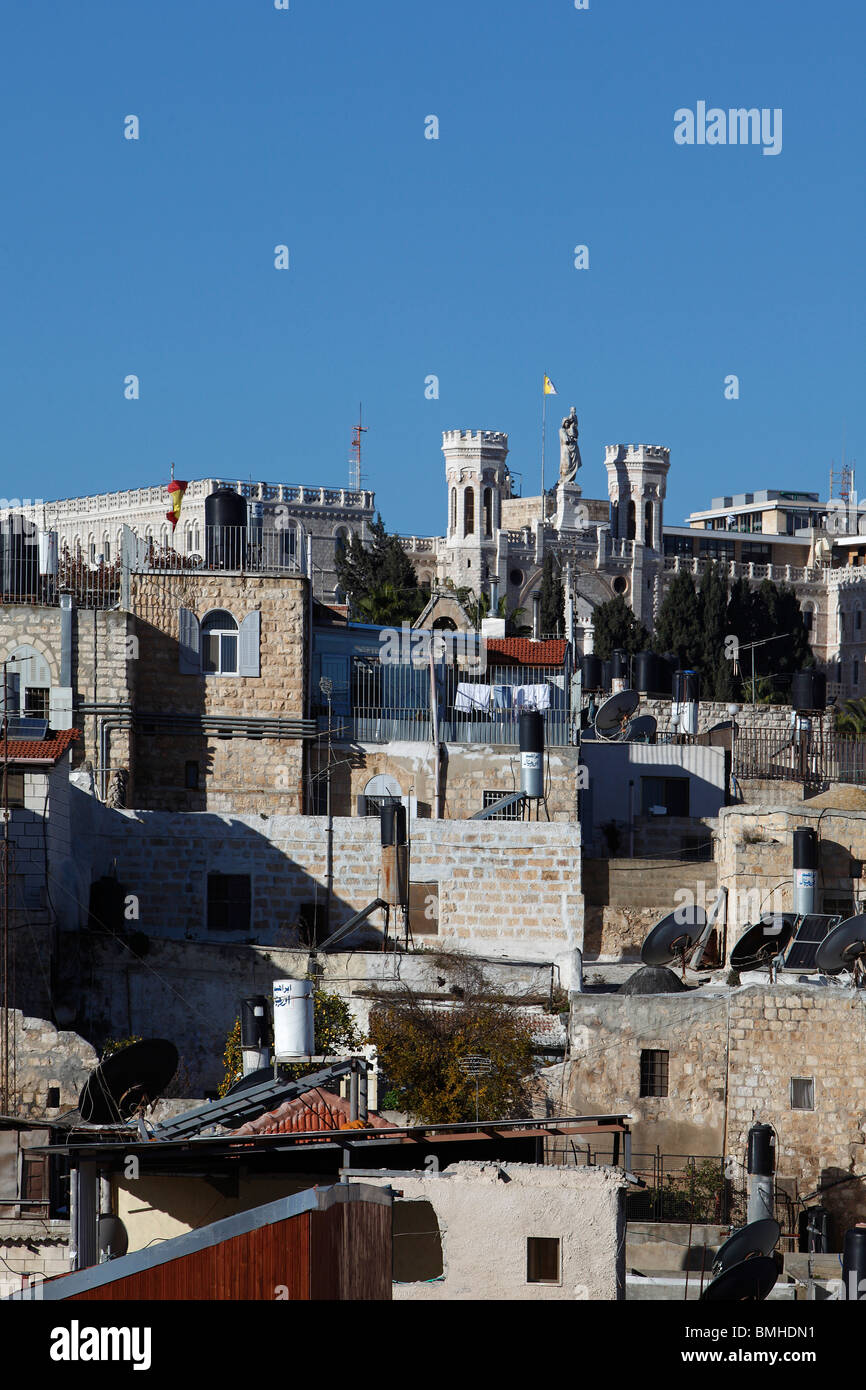 Israel,Jerusalem,Old city,from Austrian Hospice,Notre Dame de France Stock Photo