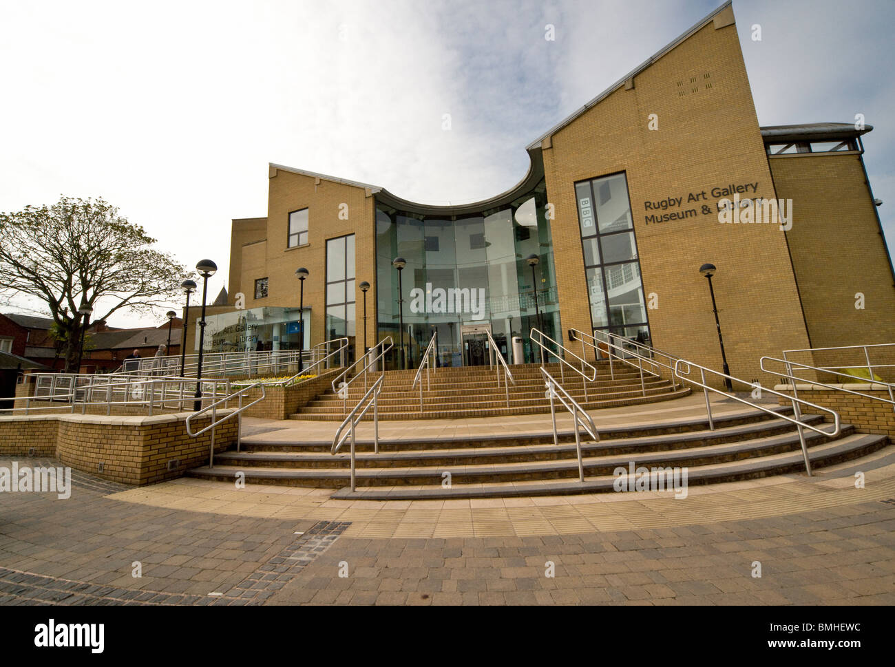 Rugby Library building, Rugby, Warwickshire, UK Stock Photo