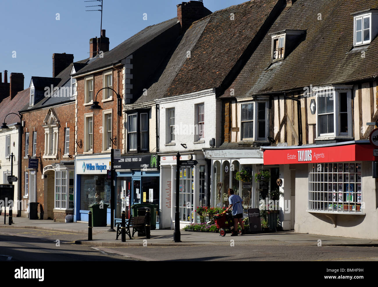 High Street, Towcester, Northamptonshire, England, UK Stock Photo Alamy