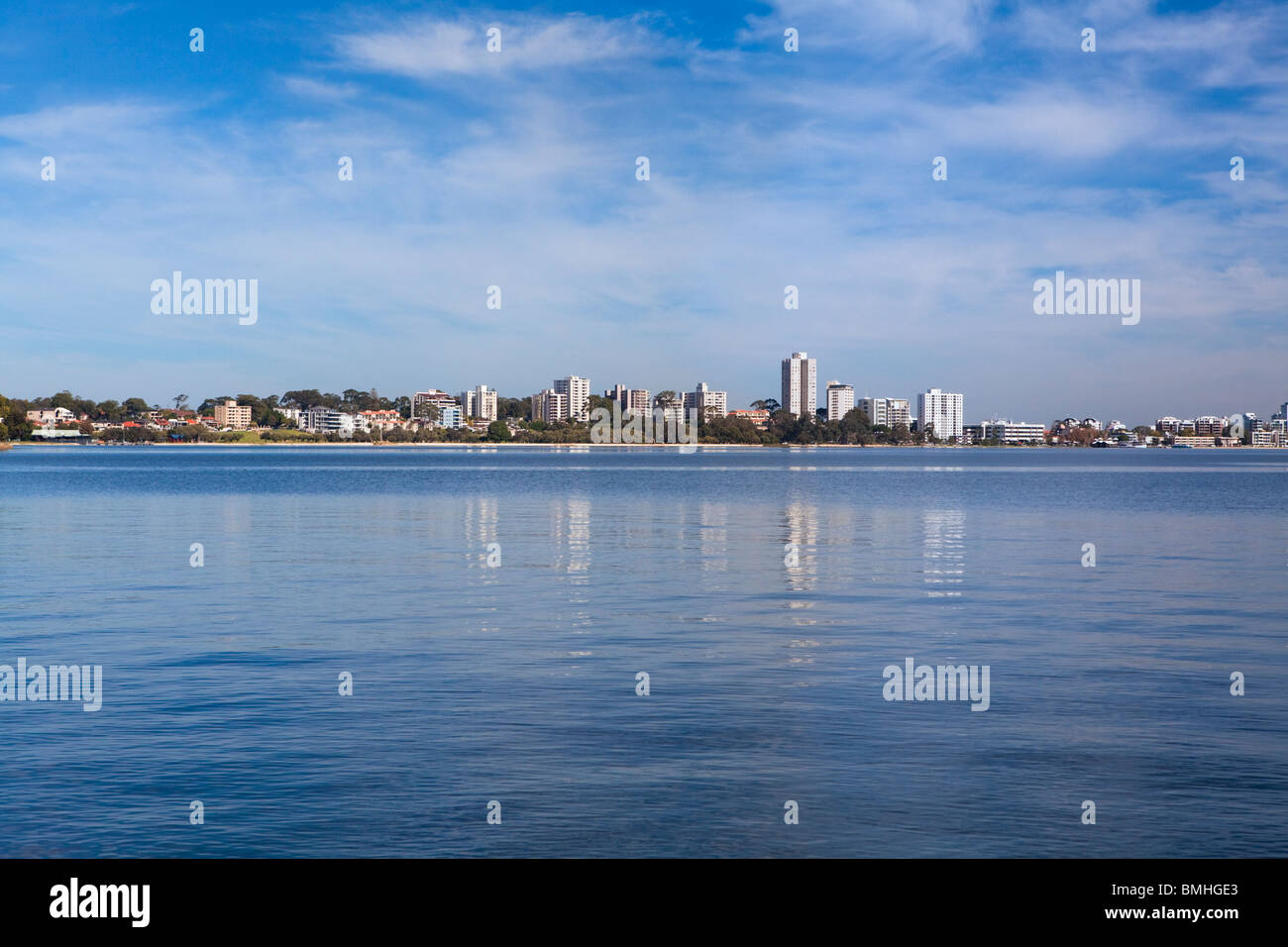 South Perth and the Swan River Stock Photo Alamy