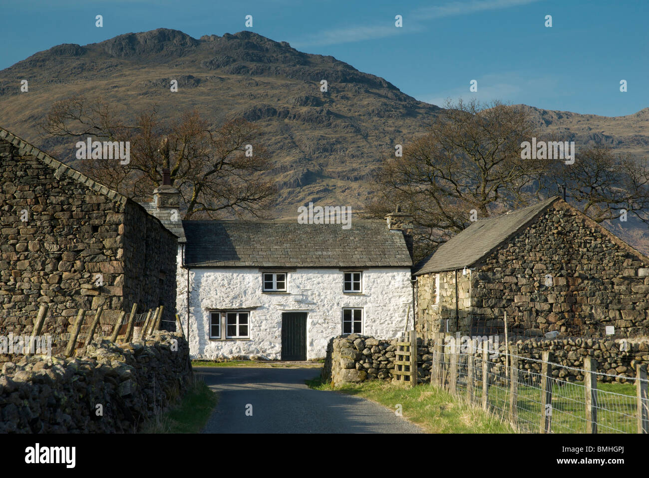 Farmhouse in the Duddon Valley, Cumbria, England UK Stock Photo Alamy