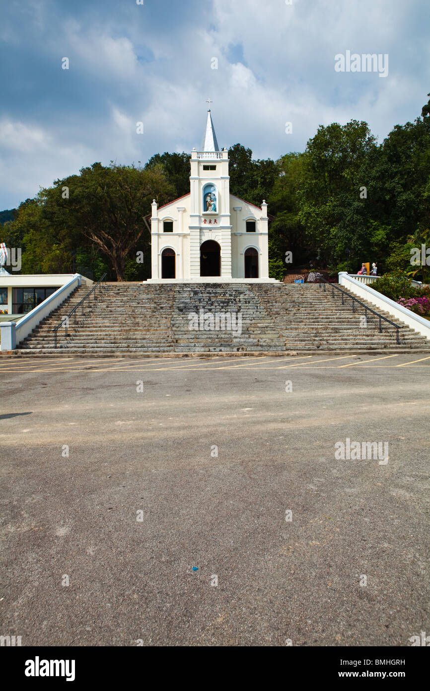 The old St Annes church, now called Shrine of St Anne, at Bukit Mertajam Stock Photo