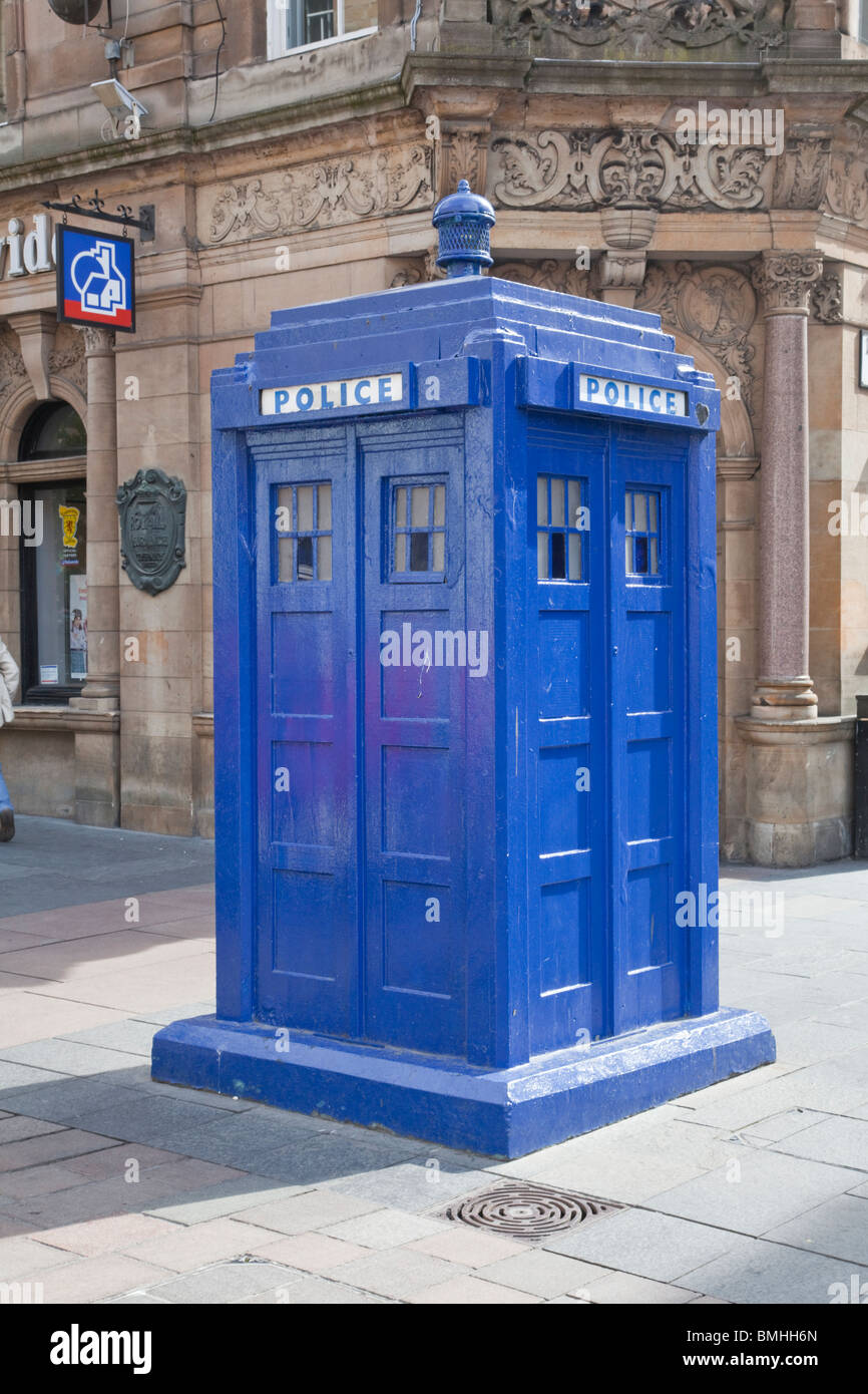 Police Box Glasgow Stock Photo - Alamy