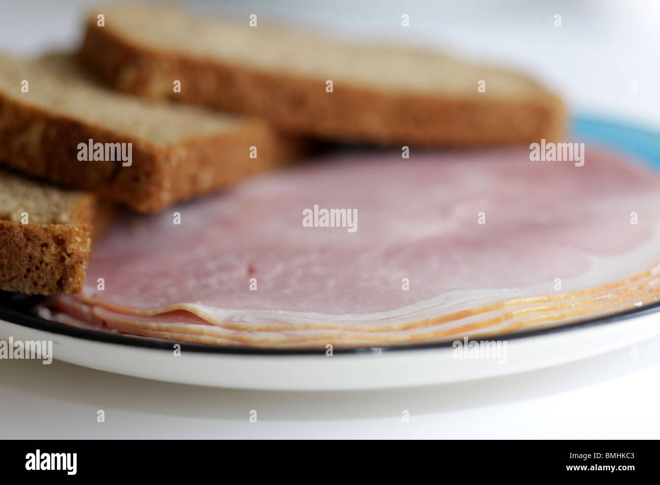 Cooked Cold Ham Stock Photo Alamy