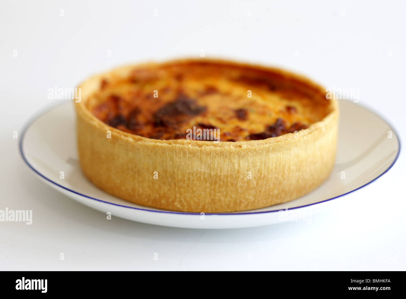 Cheese and Onion Quiche Stock Photo - Alamy