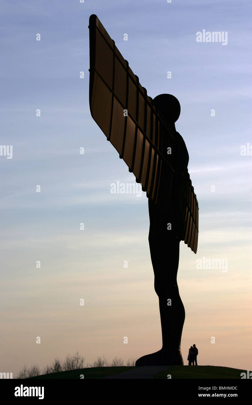 The Angel Of The North sculpture, Gateshead, UK, by Antony Gormley. Stock Photo
