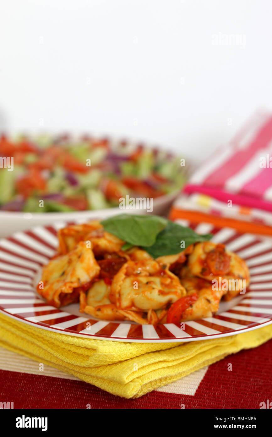 Spinach and Ricotta Tortelloni Pasta Stock Photo Alamy
