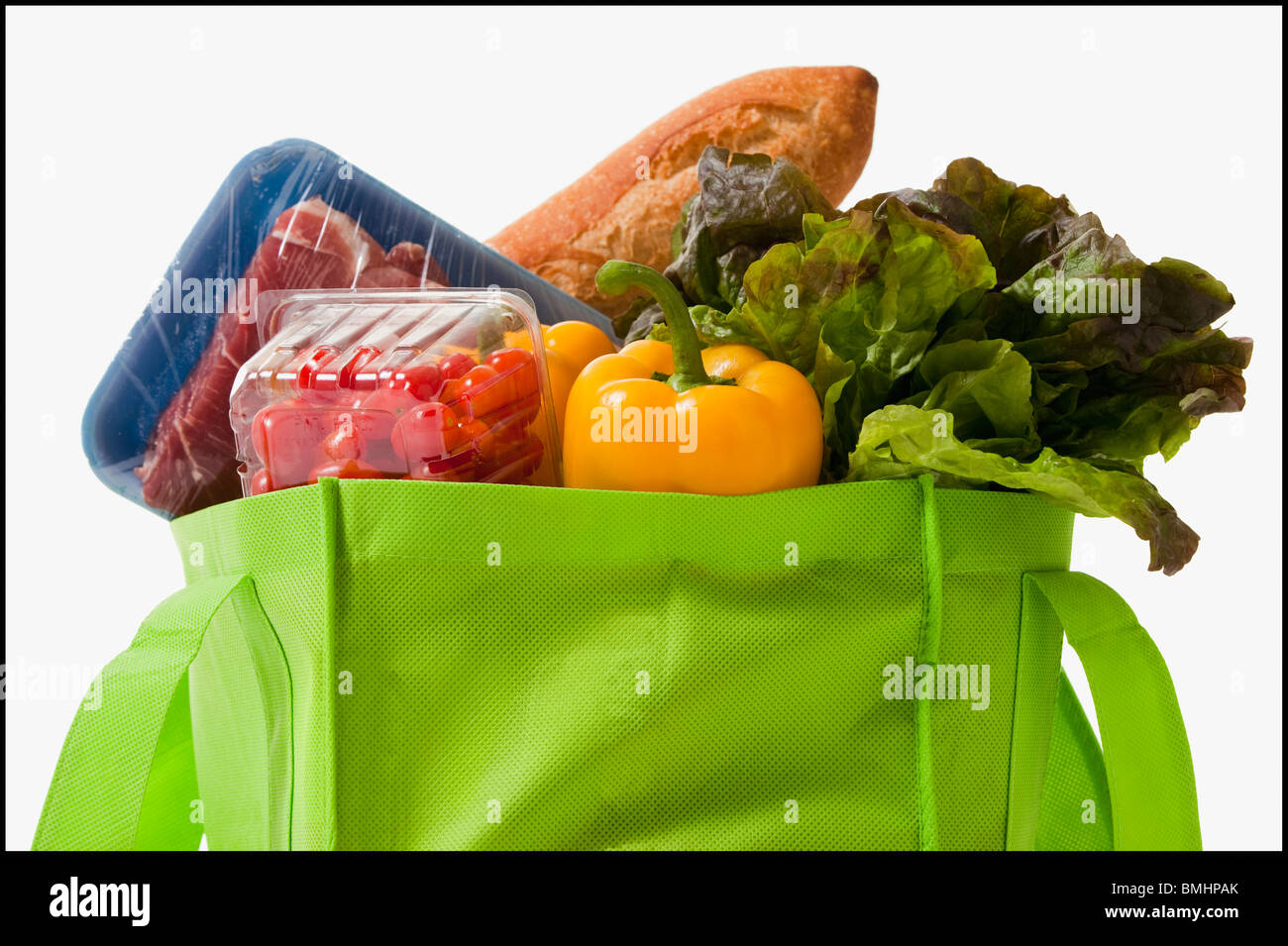 Full grocery bag Stock Photo Alamy