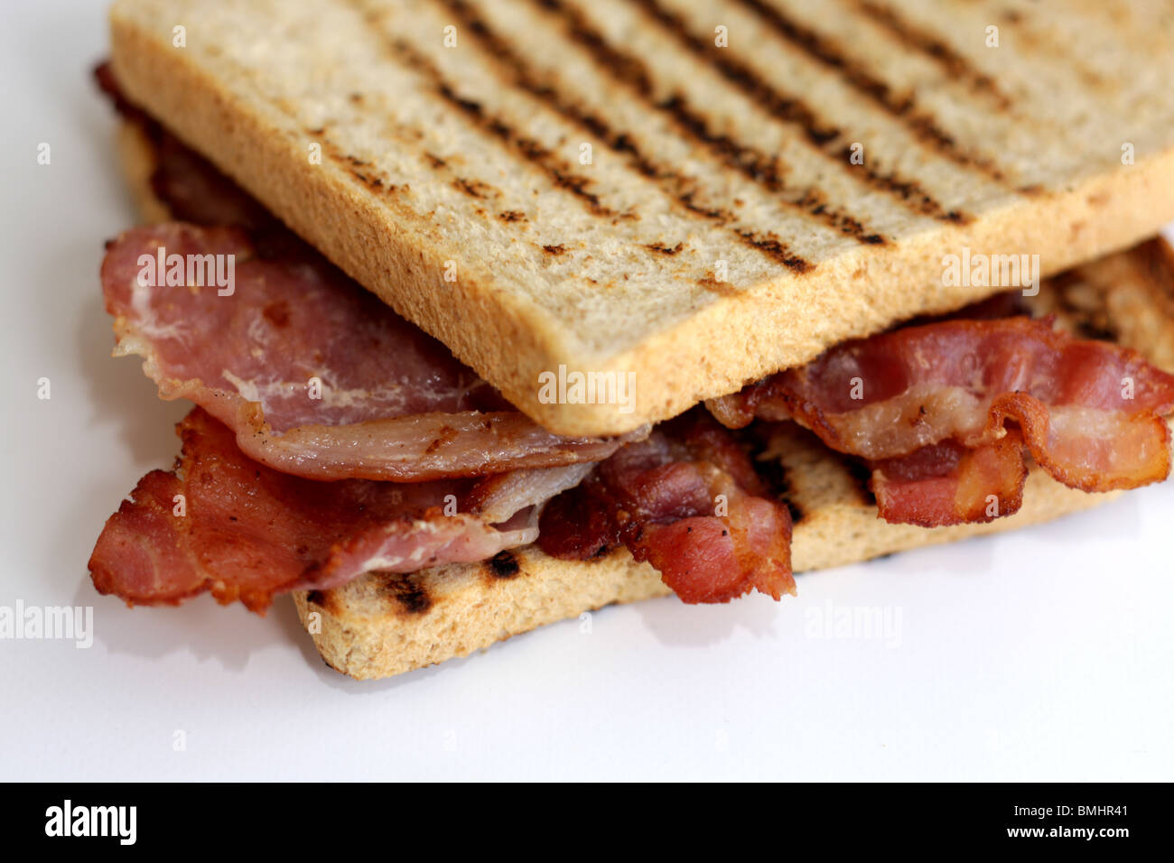 Toasted Bacon Sandwich Stock Photo Alamy