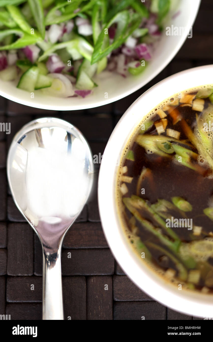 Bowl of Miso Soup Stock Photo Alamy