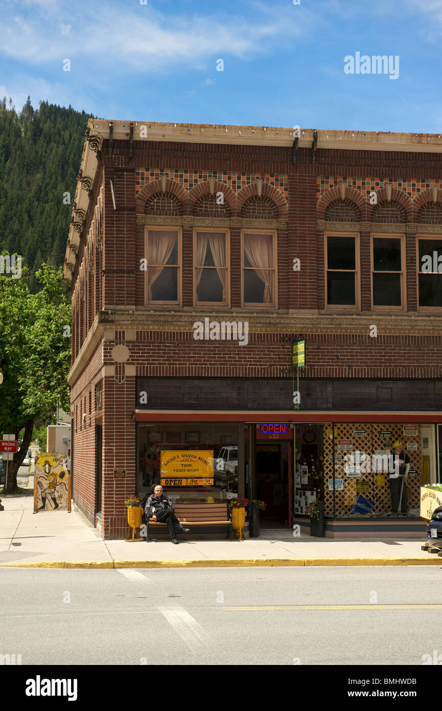 Historic Wallace Idaho Main Street. USA Stock Photo Alamy