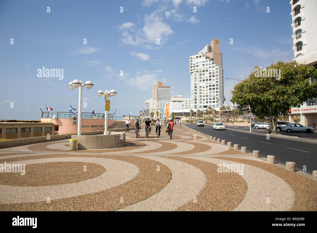 Ha-Tayelet Tel Aviv Esplanade - Israel Stock Photo