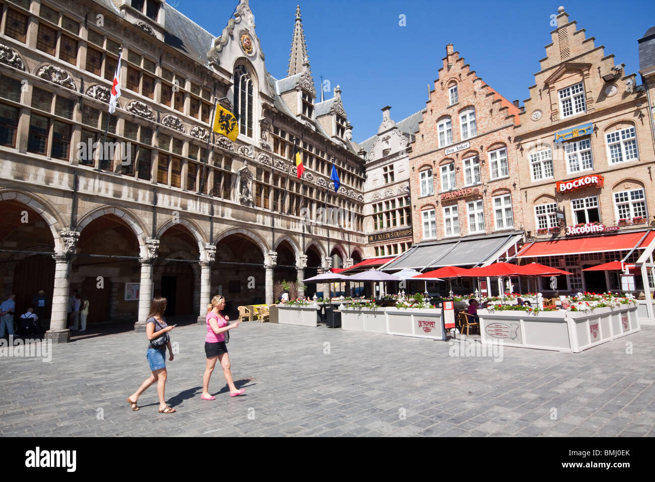 Ypres market square belgium hi-res stock photography and images