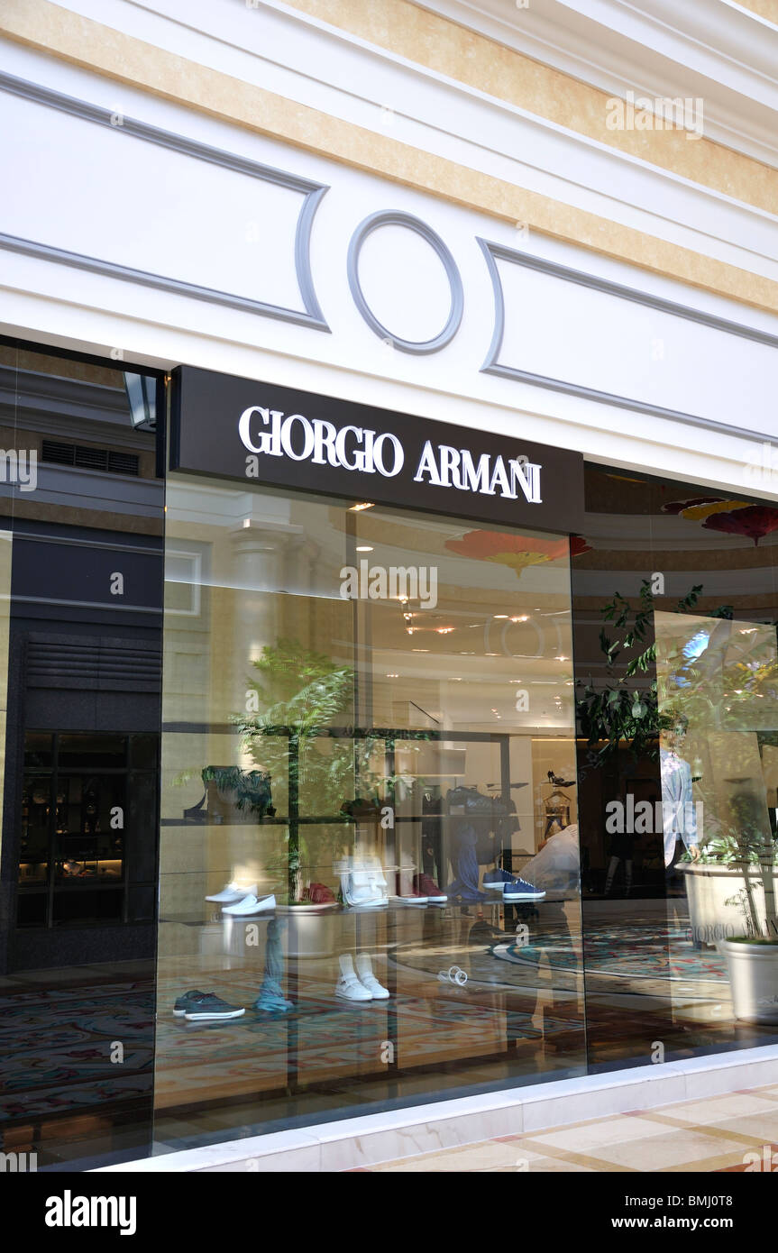 Giorgio Armani store at Bellagio Hotel, Las Vegas, Nevada, USA Stock Photo  - Alamy
