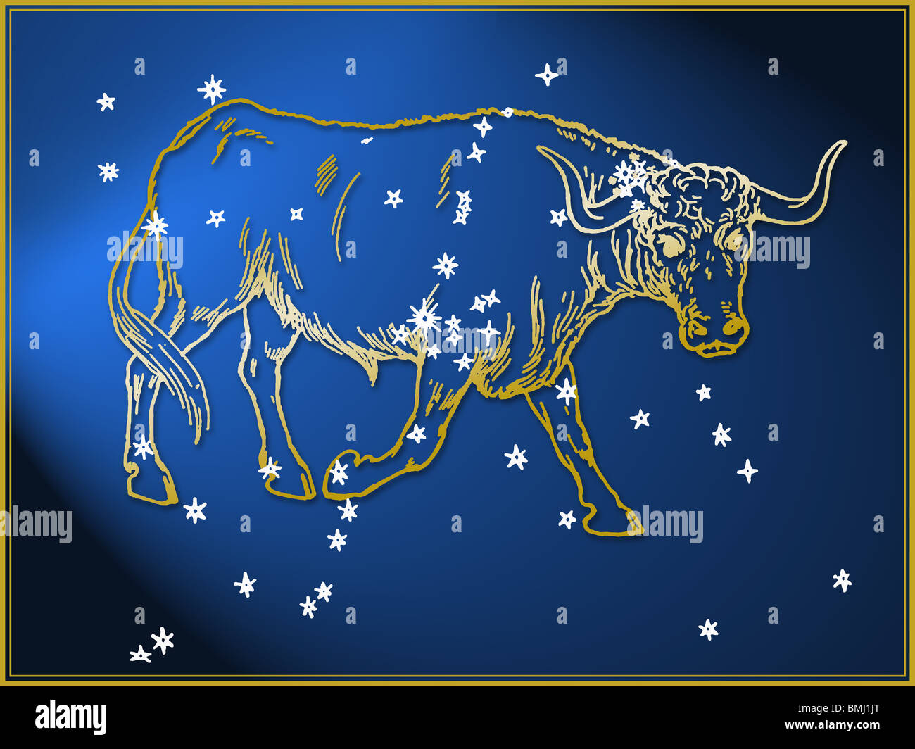 Taurus astrological sign Stock Photo