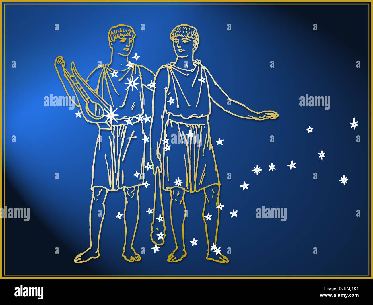 Gemini astrological sign Stock Photo
