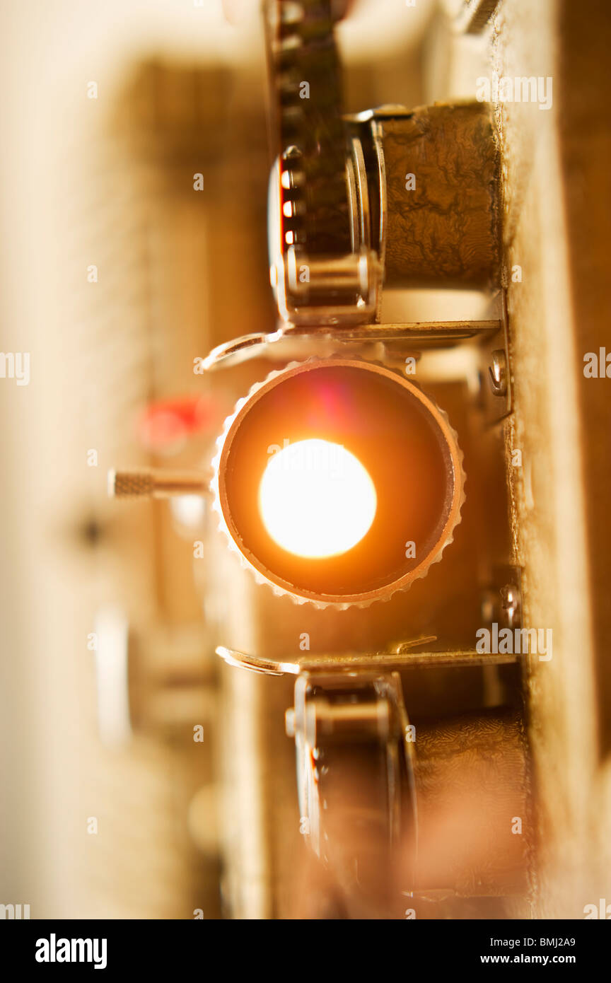 Antique movie projector Stock Photo