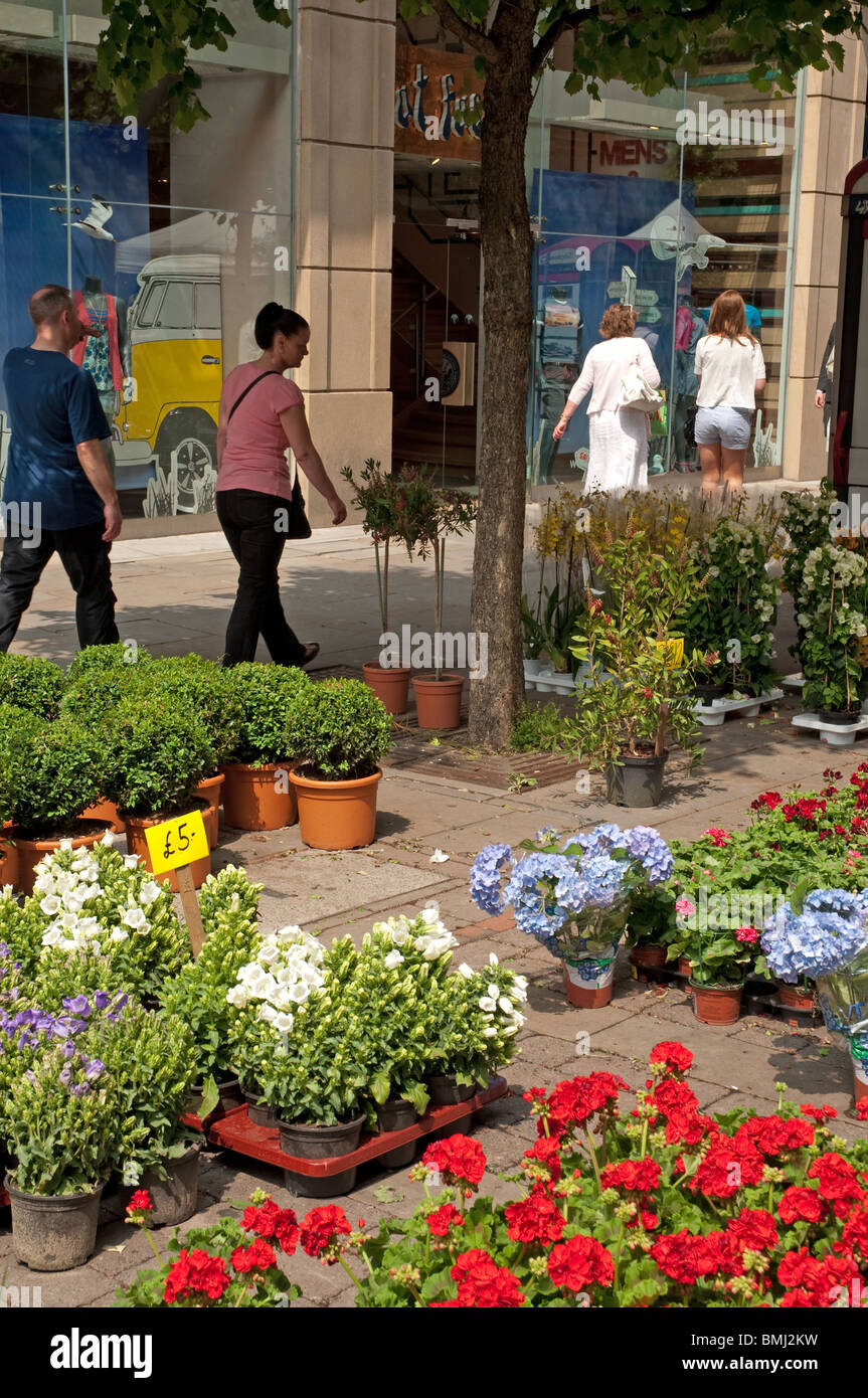 Shoppers manchester spring market st anns hi-res stock photography and ...